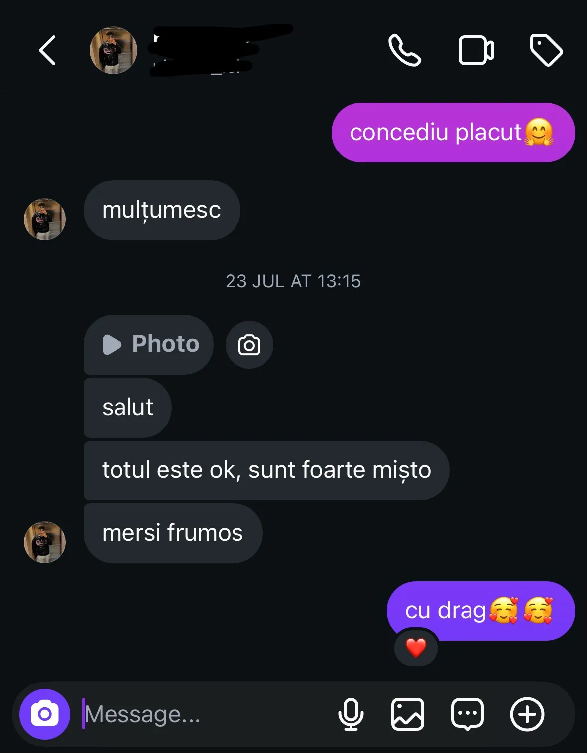 Recenzie reală de la un client Sneaker Dollar — captură din conversație